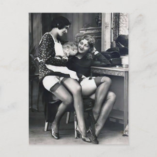 Postal Flapper Girls Sexy Beautiful Legs 1920's