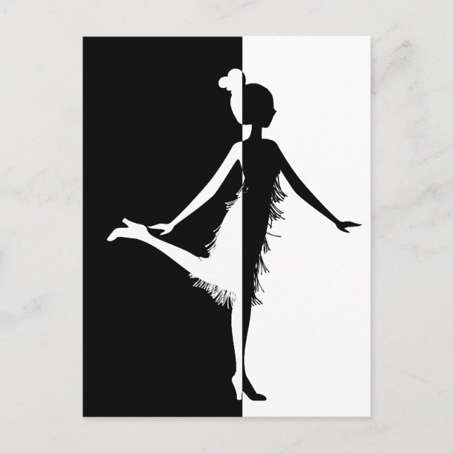 Postal Flapper Silhouette (Anverso)