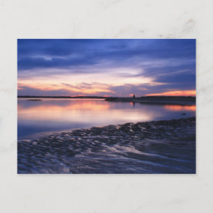 Postal Flatas de marea en Sunset, Salisbury Beach