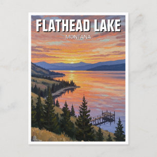 Postal Flathead Lake Montana Travel