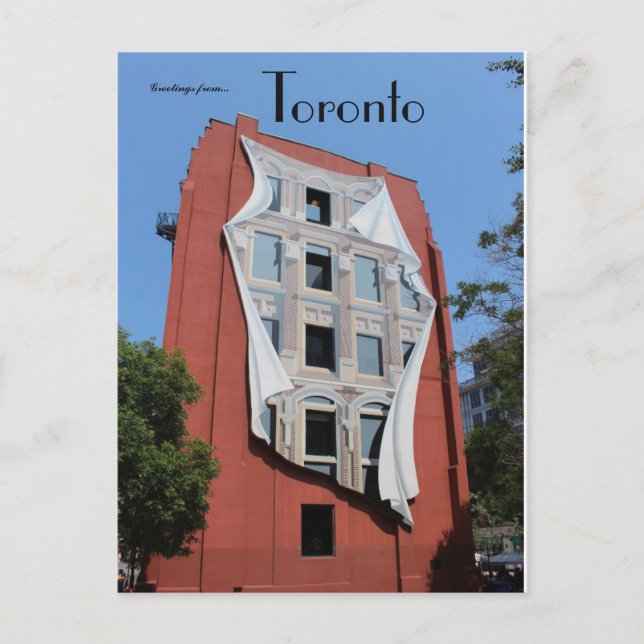Postal Flatiron Mural Gooderham Building Toronto (Anverso)