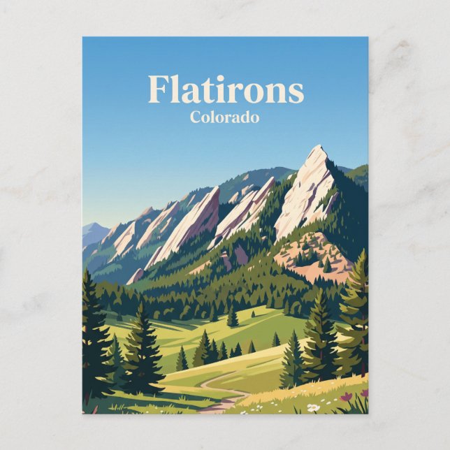 Postal Flatirons Colorado (Anverso)