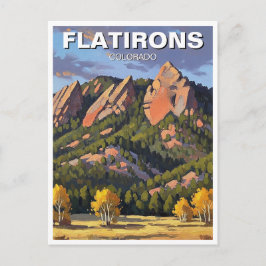 Postal Flatirons Colorado Viajes