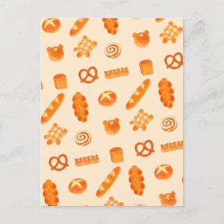 Postal Flausto Panadería Variedad De Pan Aperitivo Estilo