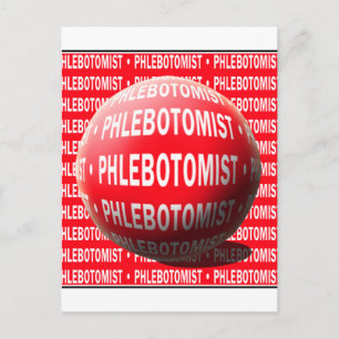 POSTAL FLEBOTOMISTA ESFERA SANGRE ARRIBA