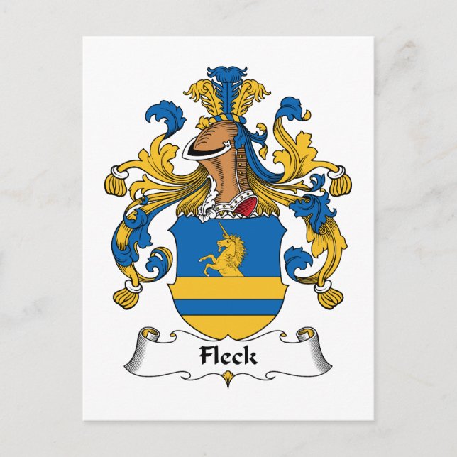 Postal Fleck Family Crest (Anverso)
