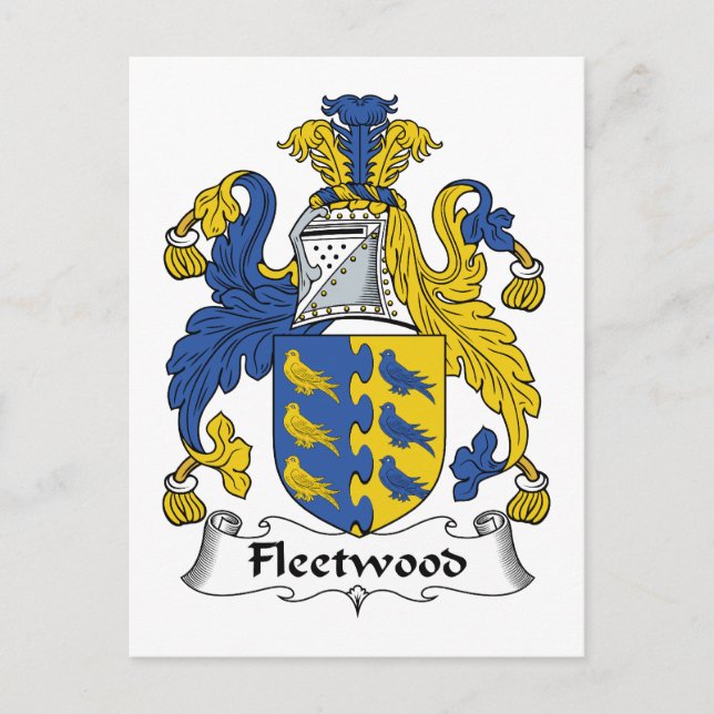 Postal Fleetwood Family Crest (Anverso)