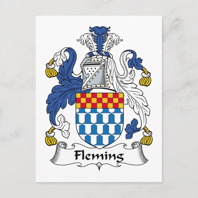 Postal Fleming Family Crest (Anverso)