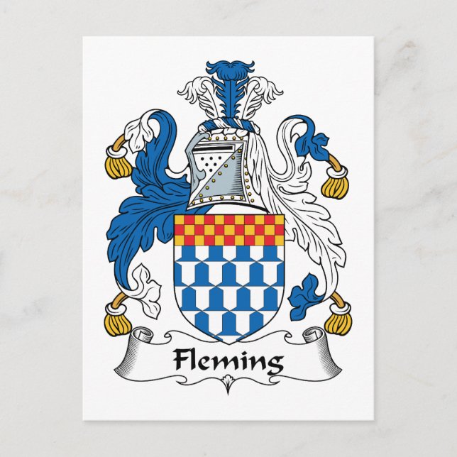 Postal Fleming Family Crest (Anverso)
