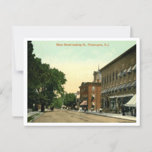 Postal Flemington NJ Main Street 1910