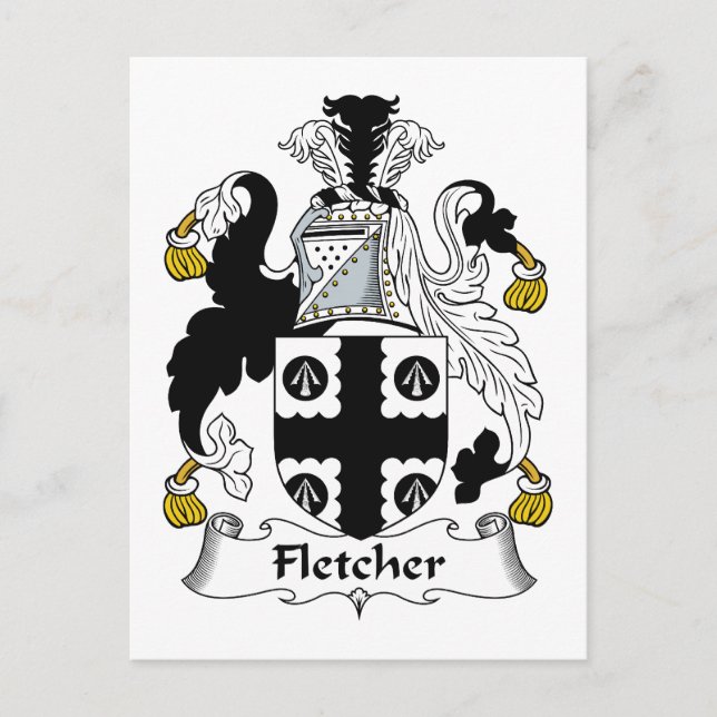 Postal Fletcher Family Crest (Anverso)