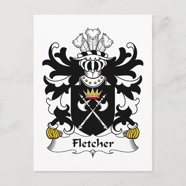 Postal Fletcher Family Crest (Anverso)