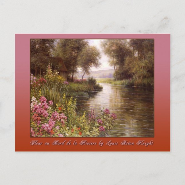 Postal Fleur au Bord de la Riviere (Anverso)