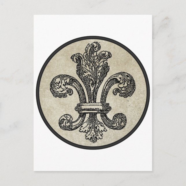 Postal Fleur de Lis (Anverso)