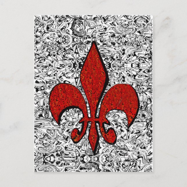Postal fleur de lis (Anverso)