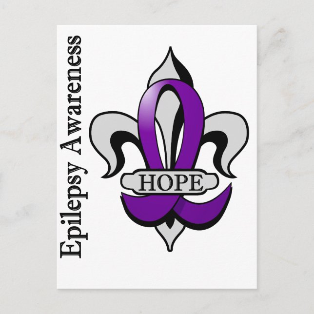 Postal Fleur De Lis Epilepsy Hope (Anverso)