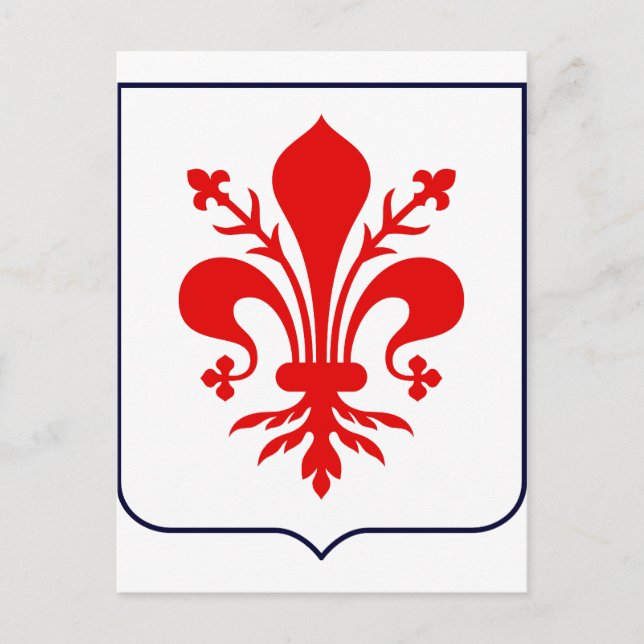 Postal Fleur de lis, Italia (Anverso)
