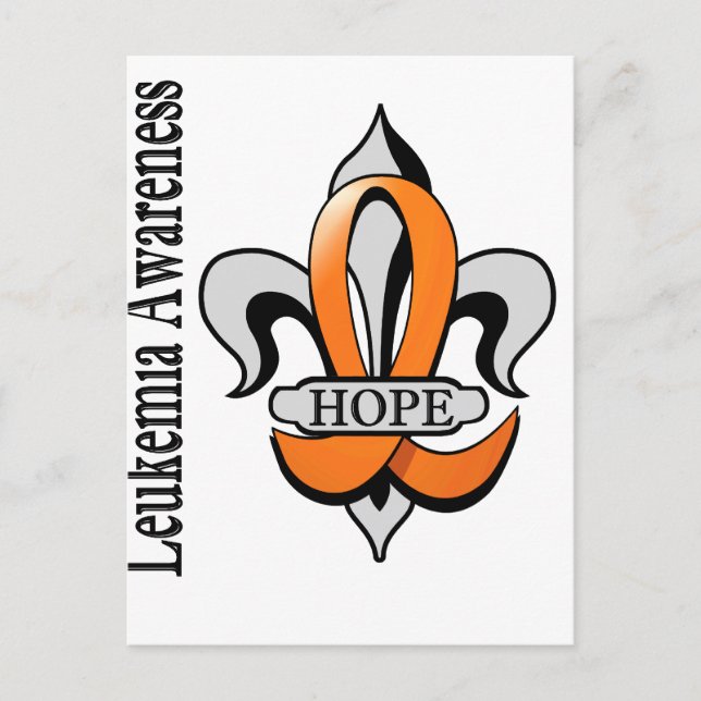 Postal Fleur De Lis Leukemia Hope (Anverso)