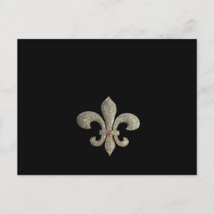 Postal Fleur de lis NOLA Bride Bling