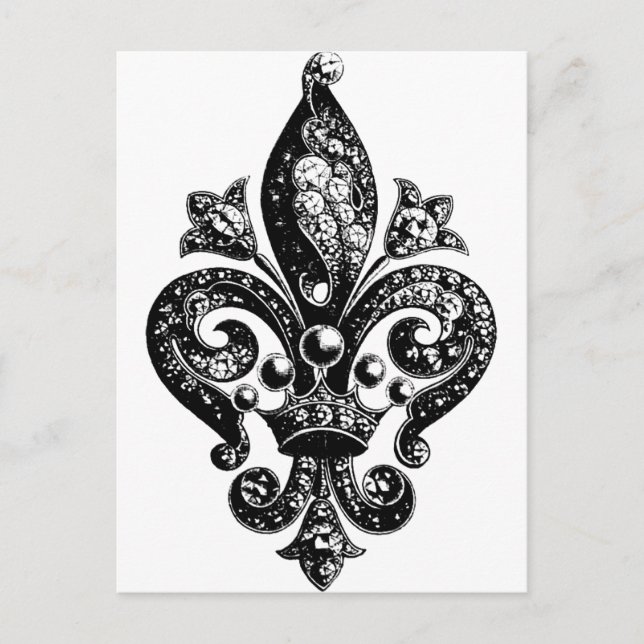 Postal Fleur de Lis Ornate Intricate (Anverso)