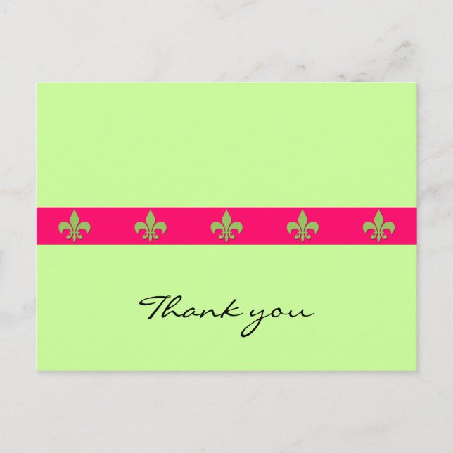 Postal Fleur de lis postcard (Anverso)