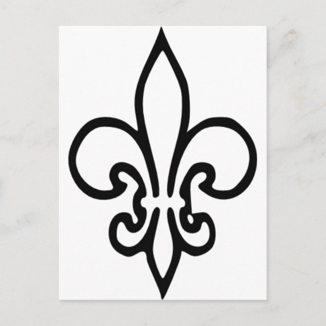 Postal Fleur de lys (Anverso)