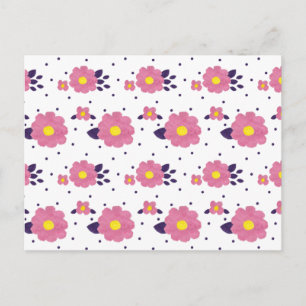 Postal Fleur Rosa