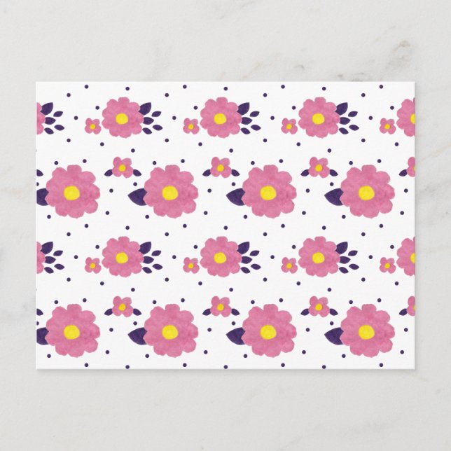 Postal Fleur Rosa (Anverso)