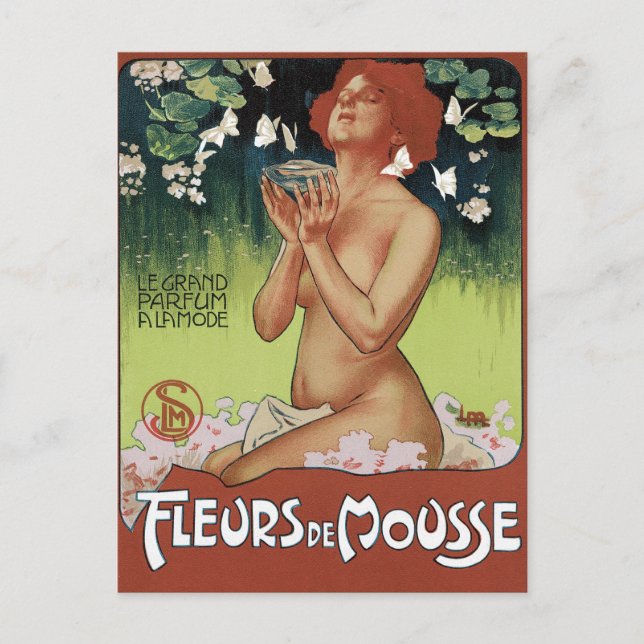 Postal Fleurs de Mousse (Anverso)