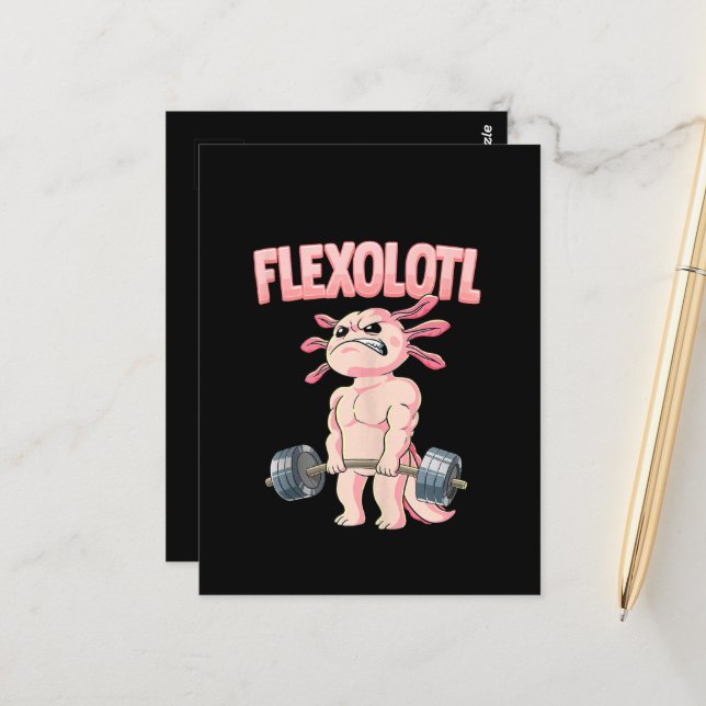 Postal Flexolotl Axolotl (Anverso/Reverso In Situ)