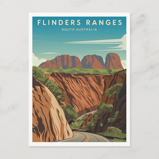 Postal Flinders Ranges South Australia Vintage (Anverso)