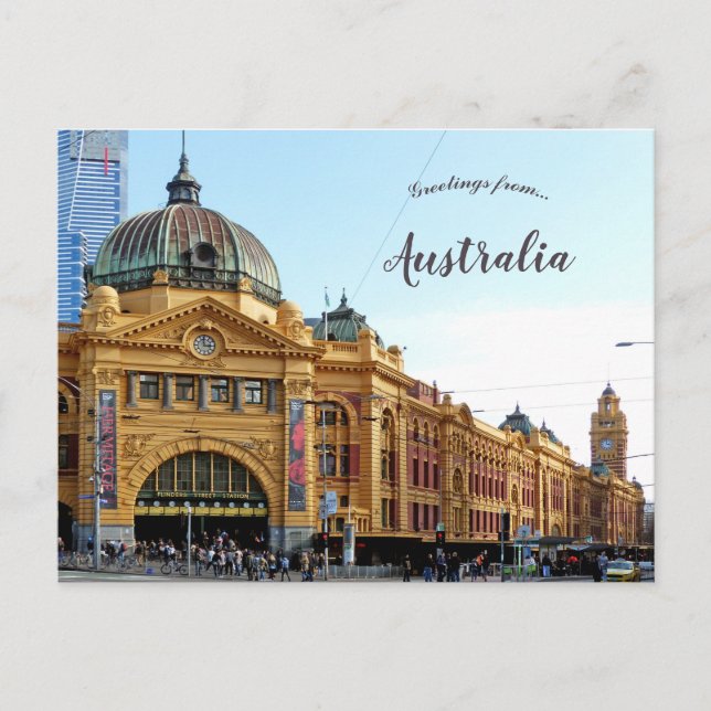 Postal Flinders Street Station Melbourne Australia (Anverso)