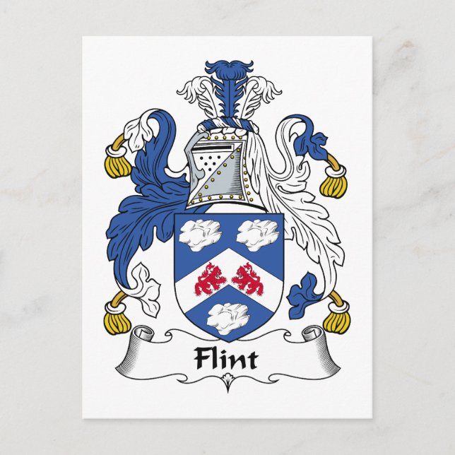 Postal Flint Family Crest (Anverso)