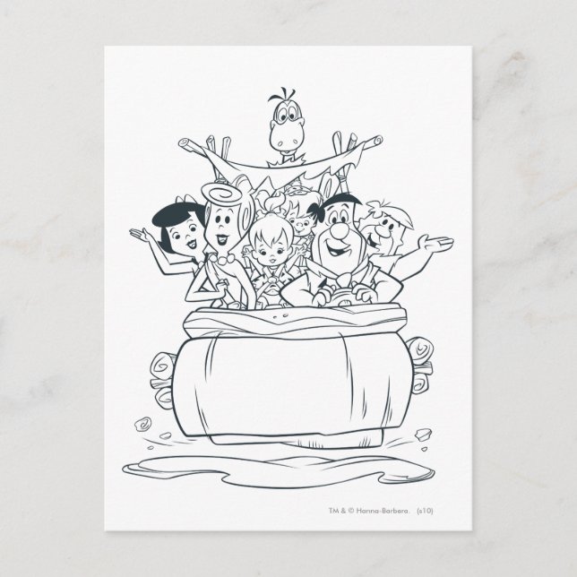 Postal Flintstones Families1 (Anverso)