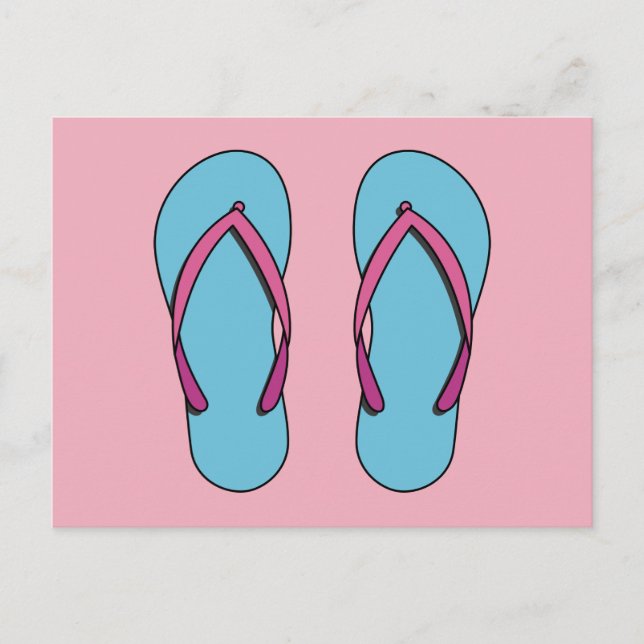 Postal Flip Flops de playa (Anverso)