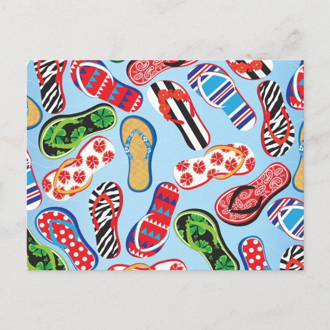 Postal Flip Flops Sandals (Anverso)