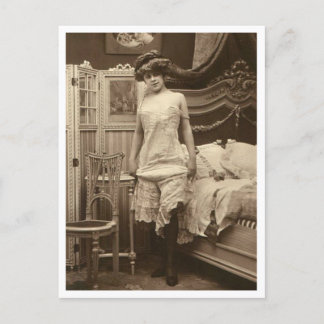 Postal Flirt francés - Pinup vintage