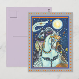 POSTAL FLOJO DE SUEÑO, TESTIGO GÓTICO SIN CABEZA, UNICORN