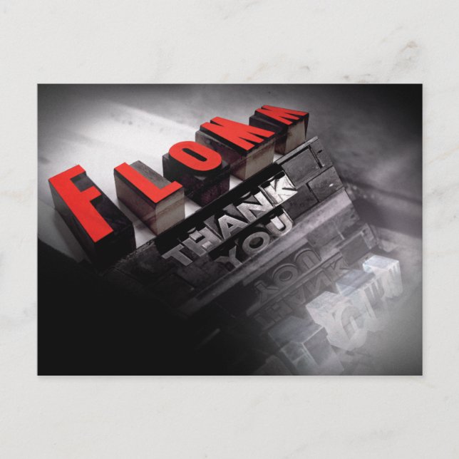 Postal flommista GRACIAS (Anverso)