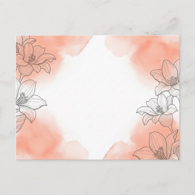 Postal Flor (Anverso)