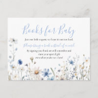 Flor azul turca bebé en libros en flor para bebé