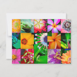 Postal Flor Collage Garden Floral Todas Las Ocasiones En 