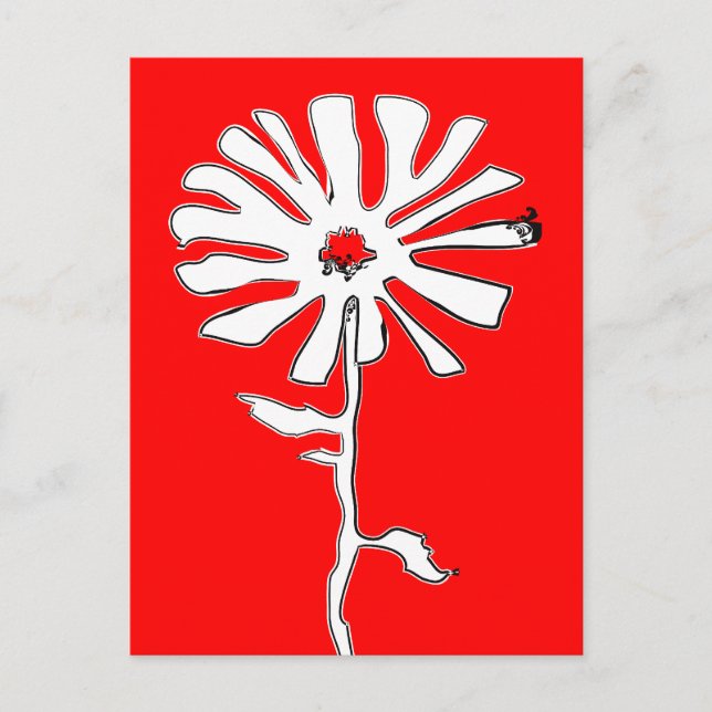 Postal flor de acequia (Anverso)