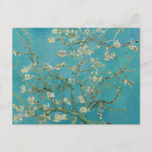 Postal Flor de Almendro, Pintura al Óleo, Vincent Van Gog