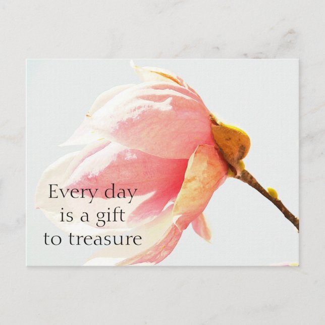 Postal Flor De Árbol De Tulipano De Agua (Anverso)