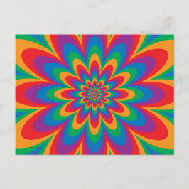 Postal Flor de arte pop