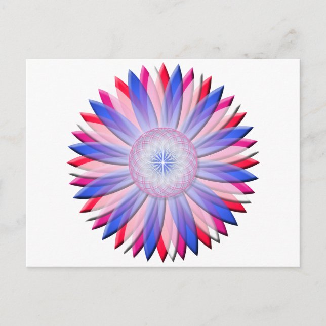 Postal Flor de ascensión (Anverso)