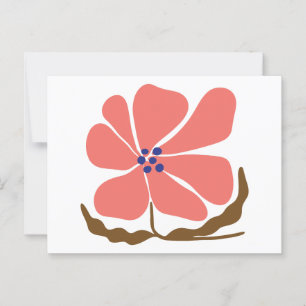 Postal Flor de Boho