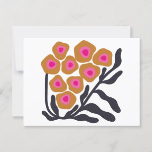 Postal Flor de Boho