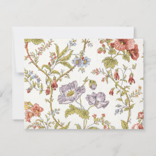 Postal Flor de bonito veneciana patrón floral